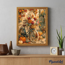 Carica l'immagine nel visualizzatore di Gallery, Dipingere con i numeri - Bicicletta Fiorita con Zucche