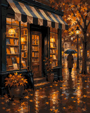 Carica l'immagine nel visualizzatore di Gallery, Dipingere con i numeri - Libreria d'Autunno sotto la Pioggia Figured'Art