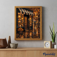 Carica l'immagine nel visualizzatore di Gallery, Dipingere con i numeri - Libreria d'Autunno sotto la Pioggia