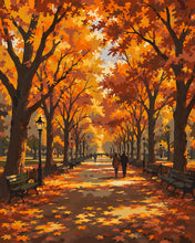 Carica l'immagine nel visualizzatore di Gallery, Dipingere con i numeri - Passeggiata Letteraria a Central Park in Autunno Figured'Art