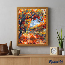 Carica l'immagine nel visualizzatore di Gallery, Dipingere con i numeri - Mele Rosse sull'Albero d'Autunno