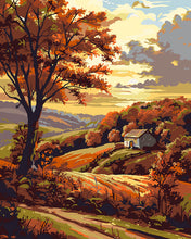 Carica l'immagine nel visualizzatore di Gallery, Dipingere con i numeri - Campagna d'Autunno Figured'Art
