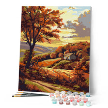Carica l'immagine nel visualizzatore di Gallery, Dipingere con i numeri - Campagna d'Autunno