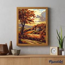 Carica l'immagine nel visualizzatore di Gallery, Dipingere con i numeri - Campagna d'Autunno