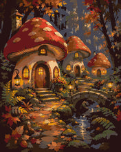 Carica l'immagine nel visualizzatore di Gallery, Dipingere con i numeri - Villaggio Incantato dei Funghi Figured'Art