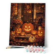 Carica l'immagine nel visualizzatore di Gallery, Dipingere con i numeri - Jack o Lantern sul Portico