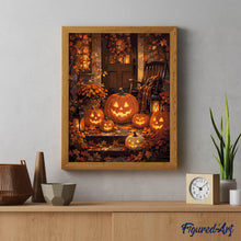 Carica l'immagine nel visualizzatore di Gallery, Dipingere con i numeri - Jack o Lantern sul Portico