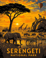 Carica l'immagine nel visualizzatore di Gallery, Dipingere con i numeri - Parco Nazionale del Serengeti - Tanzania Figured'Art