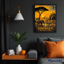 Carica l'immagine nel visualizzatore di Gallery, Dipingere con i numeri - Parco Nazionale del Serengeti - Tanzania