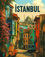 Carica l'immagine nel visualizzatore di Gallery, Dipingere con i numeri - Poster di viaggio a Istanbul Figured'Art