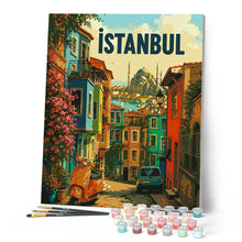 Carica l'immagine nel visualizzatore di Gallery, Dipingere con i numeri - Poster di viaggio a Istanbul