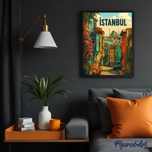 Carica l'immagine nel visualizzatore di Gallery, Dipingere con i numeri - Poster di viaggio a Istanbul