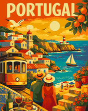 Carica l'immagine nel visualizzatore di Gallery, Dipingere con i numeri - Poster di viaggio in Portogallo Figured'Art