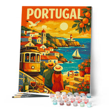 Carica l'immagine nel visualizzatore di Gallery, Dipingere con i numeri - Poster di viaggio in Portogallo