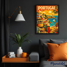 Carica l'immagine nel visualizzatore di Gallery, Dipingere con i numeri - Poster di viaggio in Portogallo