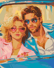Carica l'immagine nel visualizzatore di Gallery, Dipingere con i numeri - Coppia Vintage in Auto Figured'Art