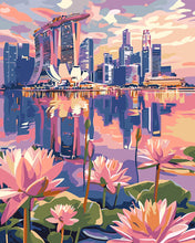 Carica l'immagine nel visualizzatore di Gallery, Dipingere con i numeri - Singapore e Ninfee Figured'Art