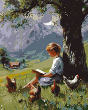 Carica l'immagine nel visualizzatore di Gallery, Dipingere con i numeri - Dipinto vintage di momenti in campagna Figured'Art