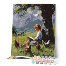 Carica l'immagine nel visualizzatore di Gallery, Dipingere con i numeri - Dipinto vintage di momenti in campagna