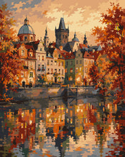 Carica l'immagine nel visualizzatore di Gallery, Dipingere con i numeri - Praga, Riflessi d'Autunno Figured'Art