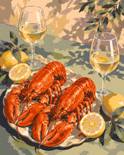 Carica l'immagine nel visualizzatore di Gallery, Dipingere con i numeri - Aragoste e Vino Figured'Art