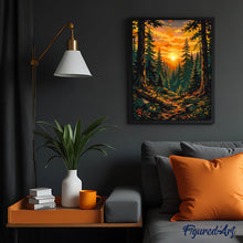 Carica l'immagine nel visualizzatore di Gallery, Dipingere con i numeri - Foresta Dorata