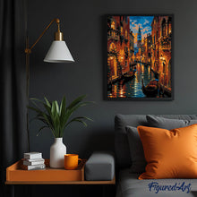 Carica l'immagine nel visualizzatore di Gallery, Dipingere con i numeri - Venezia in Gondola