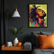 Carica l'immagine nel visualizzatore di Gallery, Dipingere con i numeri - Ragazzo Reggae - Street Art Astratta