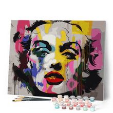 Carica l'immagine nel visualizzatore di Gallery, Dipingere con i numeri - Ritratto Pop Art Graffiti