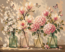 Carica l'immagine nel visualizzatore di Gallery, Dipingere con i numeri - Magnolie e Farfalle Figured'Art