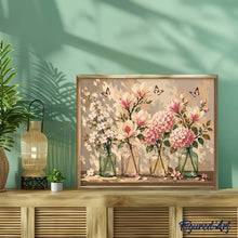 Carica l'immagine nel visualizzatore di Gallery, Dipingere con i numeri - Magnolie e Farfalle