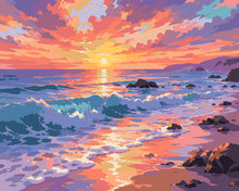 Carica l'immagine nel visualizzatore di Gallery, Dipingere con i numeri - Bagliore al Tramonto Figured'Art