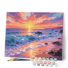 Carica l'immagine nel visualizzatore di Gallery, Dipingere con i numeri - Bagliore al Tramonto