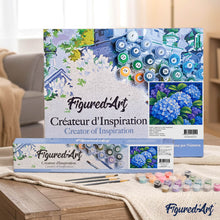 Carica l'immagine nel visualizzatore di Gallery, Dipingere con i numeri - Ortensie Blu 1