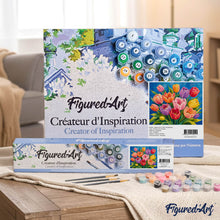 Carica l'immagine nel visualizzatore di Gallery, Dipingere con i numeri - Bouquet di Tulipani Colorati
