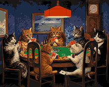 Carica l'immagine nel visualizzatore di Gallery, Dipingere con i numeri - Gatti che Giocano a Poker Figured'Art