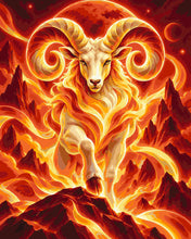 Carica l'immagine nel visualizzatore di Gallery, Dipingere con i numeri - Ariete Zodiaco Cosmico Figured'Art