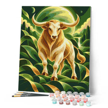 Carica l'immagine nel visualizzatore di Gallery, Dipingere con i numeri - Toro Zodiaco Cosmico