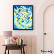 Carica l'immagine nel visualizzatore di Gallery, Dipingere con i numeri - Gemelli Zodiaco Cosmico