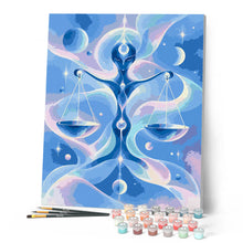 Carica l'immagine nel visualizzatore di Gallery, Dipingere con i numeri - Bilancia Zodiaco Cosmico