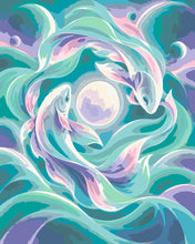 Carica l'immagine nel visualizzatore di Gallery, Dipingere con i numeri - Pesci Zodiaco Cosmico Figured'Art