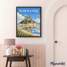 Carica l'immagine nel visualizzatore di Gallery, Dipingere con i numeri - Poster di Viaggio Normandia