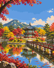 Carica l'immagine nel visualizzatore di Gallery, Dipingere con i numeri - Riflesso del Palazzo Gyeongbokgung Figured'Art