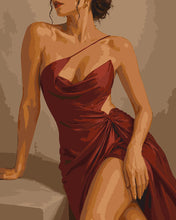 Carica l'immagine nel visualizzatore di Gallery, Dipingere con i numeri - Il Vestito Rosso Figured'Art