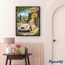 Carica l'immagine nel visualizzatore di Gallery, Dipingere con i numeri - Citroën 2CV al Cancello Fiorito