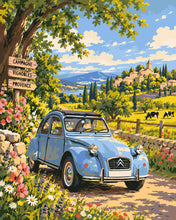 Carica l'immagine nel visualizzatore di Gallery, Dipingere con i numeri - Citroën 2CV nel Vigneto Figured'Art