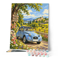 Carica l'immagine nel visualizzatore di Gallery, Dipingere con i numeri - Citroën 2CV nel Vigneto