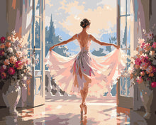 Carica l'immagine nel visualizzatore di Gallery, Dipingere con i numeri - Silhouette di Ballerina Danzante Figured'Art