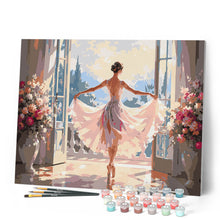 Carica l'immagine nel visualizzatore di Gallery, Dipingere con i numeri - Silhouette di Ballerina Danzante