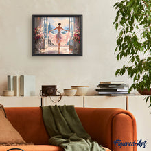 Carica l'immagine nel visualizzatore di Gallery, Dipingere con i numeri - Silhouette di Ballerina Danzante